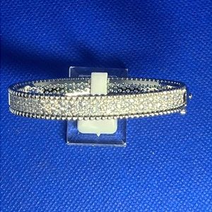 Woman’s Silver Tone Cubic Zirconia Bracelet